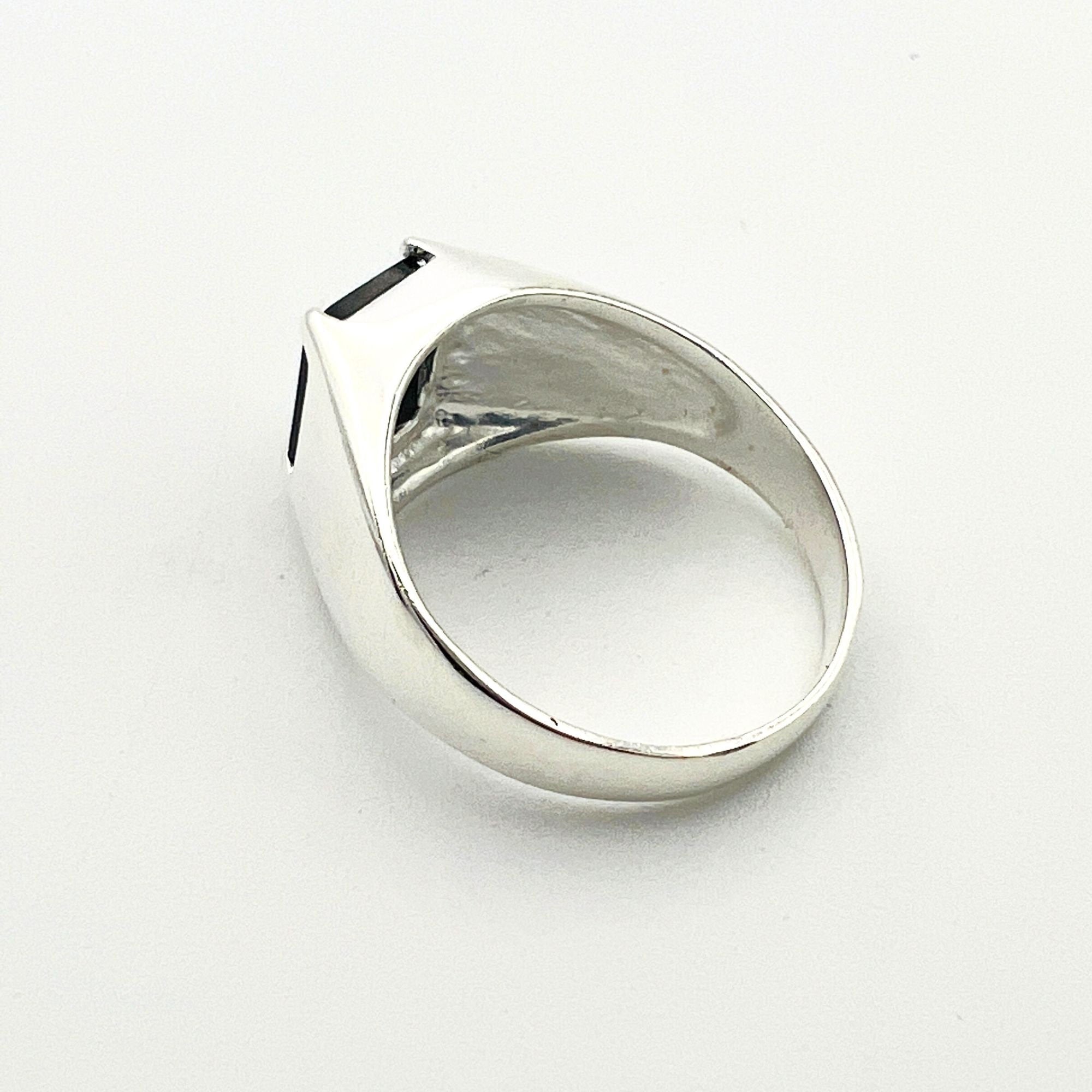 Men's Vintage Ottoman Style 925 Sterling Silver Ring | Natural Black Onyx Gemstone | Handcrafted