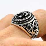 خاتم رجالي يدوي الصنع من الفضة الإسترلينية بحجر يغير اللون معبر عن الشعور | هدية حرفي تركي له