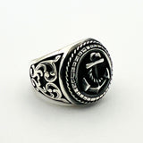 خاتم رجالي يدوي الصنع من الفضة الإسترلينية بحجر يغير اللون معبر عن الشعور | هدية حرفي تركي له