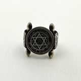 Men's 925 Sterling Silver Seal of Solomon Ring