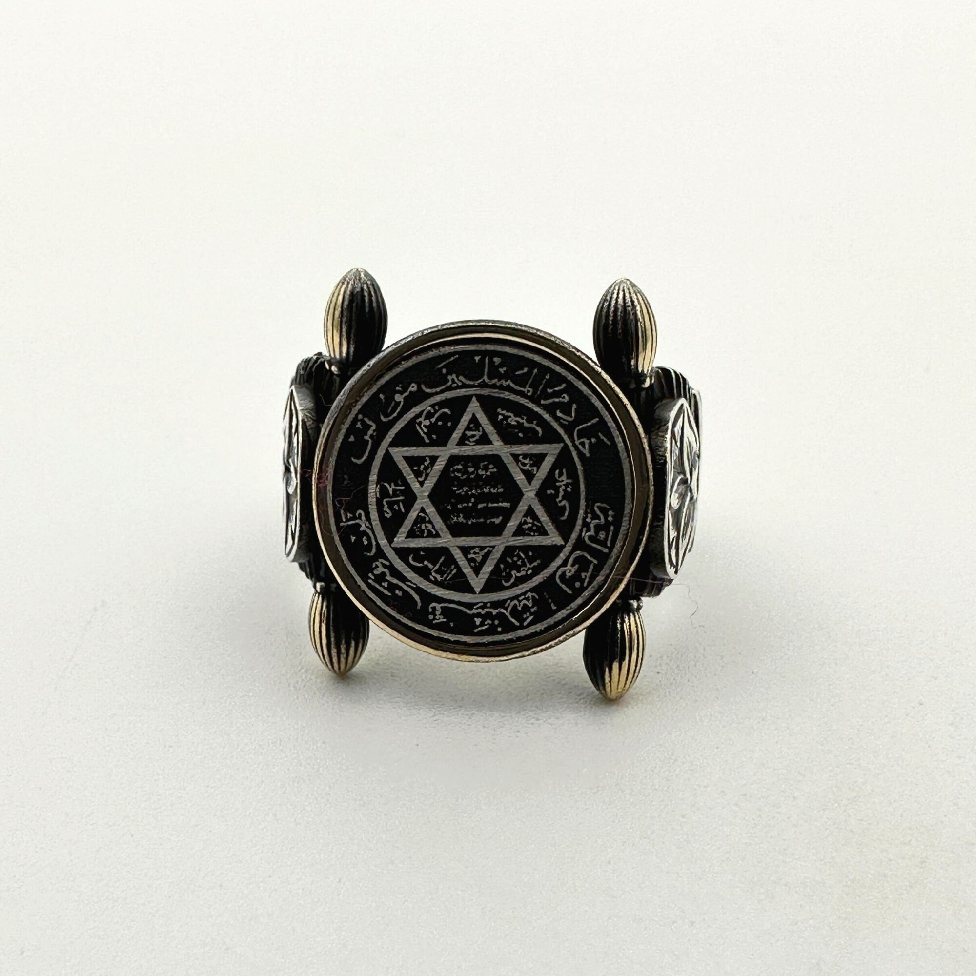Men's 925 Sterling Silver Seal of Solomon Ring