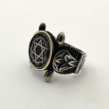 Men's 925 Sterling Silver Seal of Solomon Ring