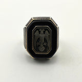 Men's Double Head Turkish Sultan's Signature Seljuk State Handmade Ring