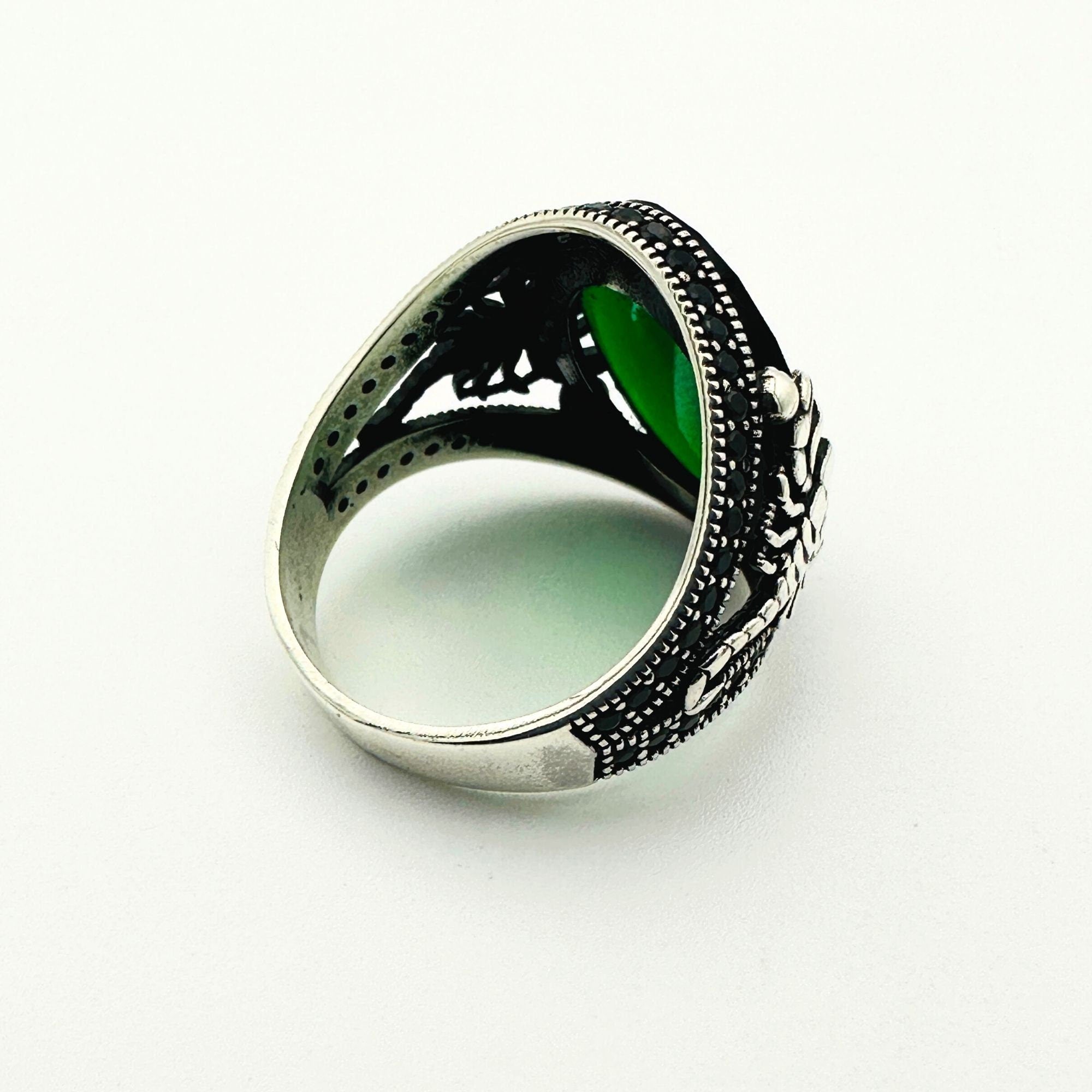 Scorpion Detailed Silver Men's Ring