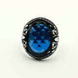 خاتم رجالي فضي بتفاصيل العقرب