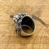 Handcrafted Men's 925 Sterling Silver Lion Ring – Bold Statement & African-Inspired Jewelry Gift