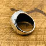 Bague engrenage steampunk industrielle mécanique pour homme en argent sterling fait main turc