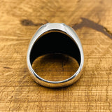 Bague engrenage steampunk industrielle mécanique pour homme en argent sterling fait main turc