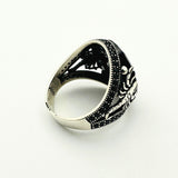 Handmade Sterling Silver Scorpion Ring for Men | Black Onyx & Zircon | Turkish Artisan Jewelry