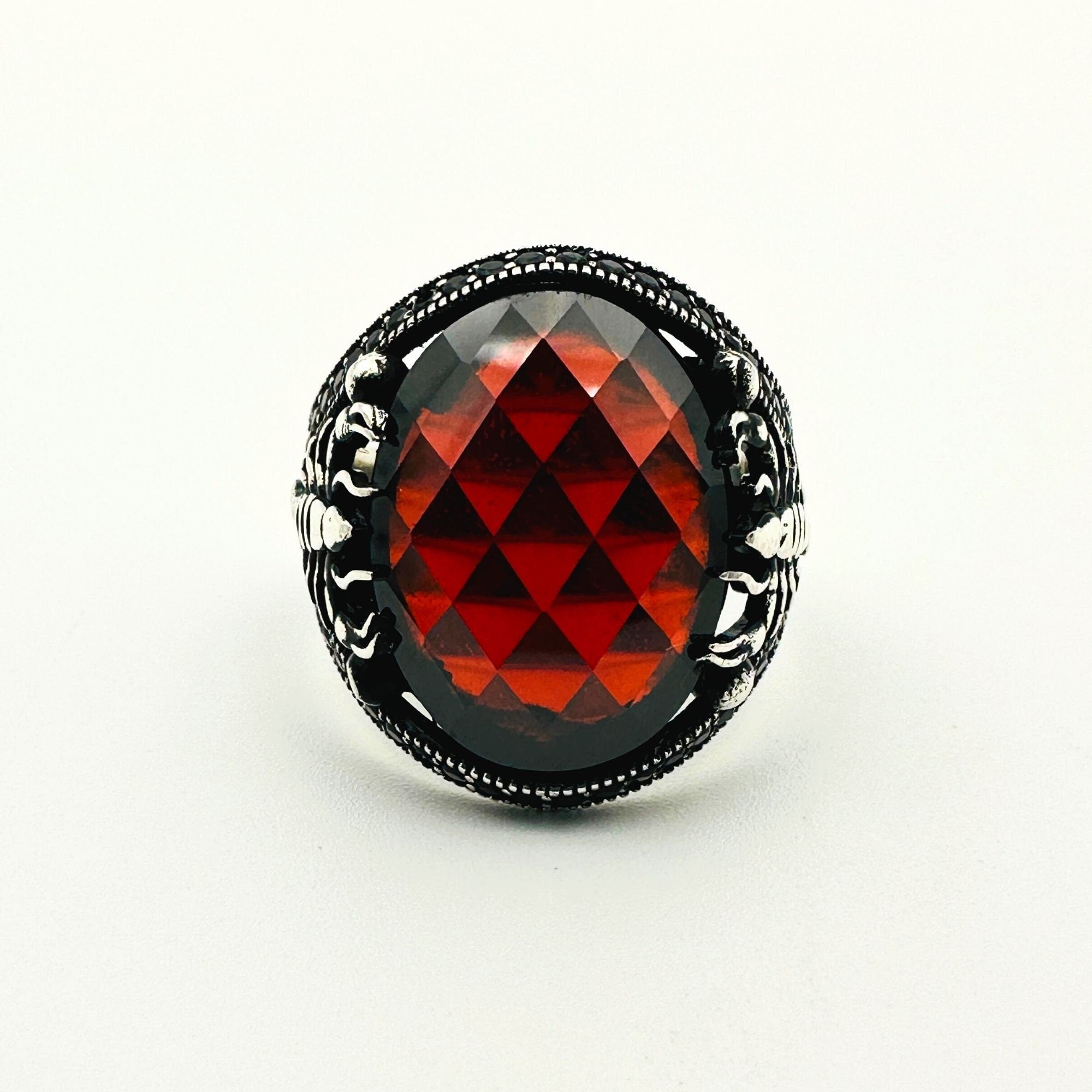 Scorpion Detailed Silver Men's Ring