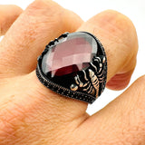 Scorpion Detailed Silver Men's Ring