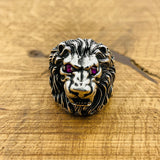 Handcrafted Men's 925 Sterling Silver Lion Ring – Bold Statement & African-Inspired Jewelry Gift