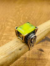 Exquisite Turkish Handmade Paraiba & 925 Sterling Silver Ottoman-Inspired Ladies Ring