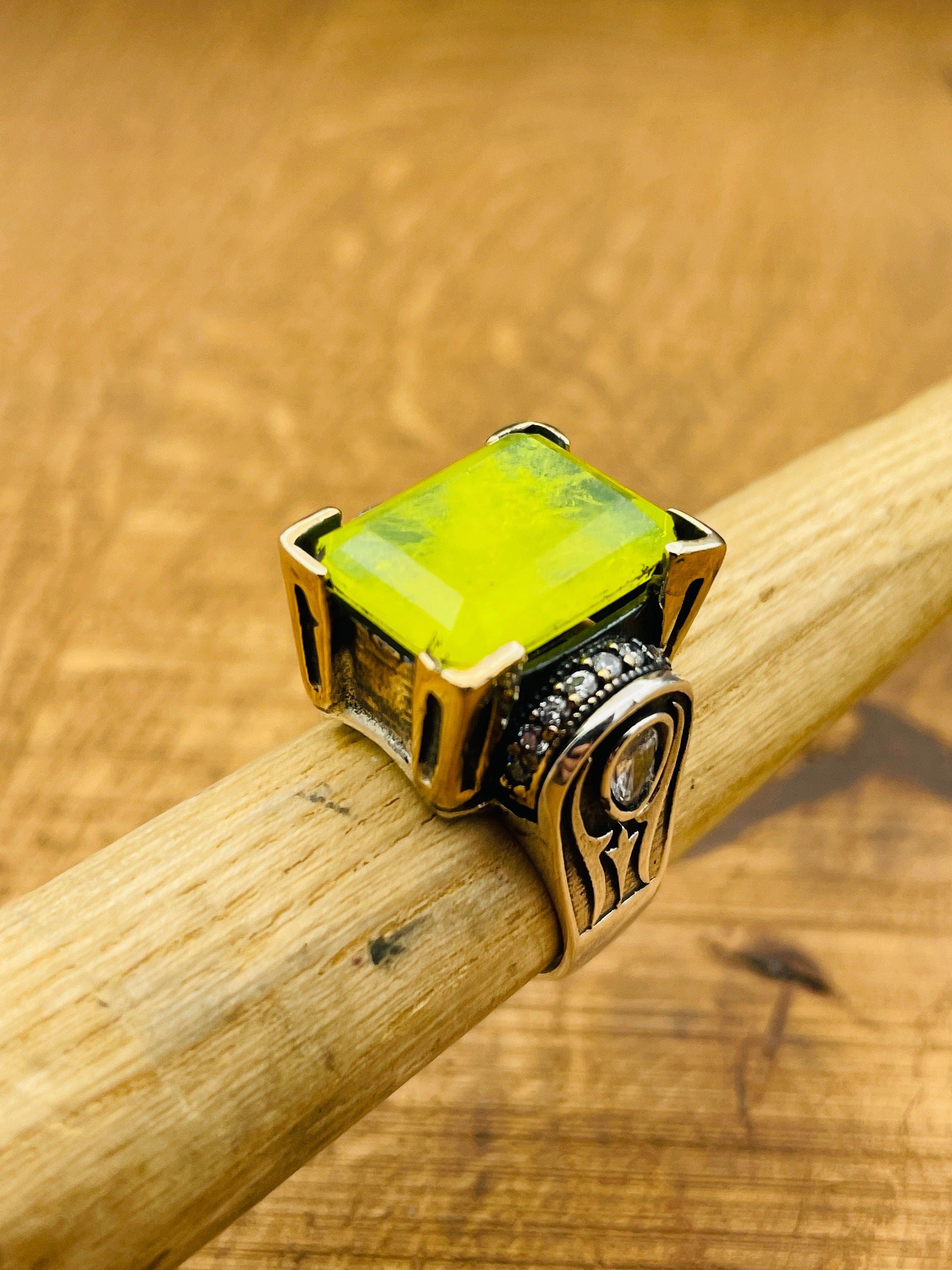 Exquisite Turkish Handmade Paraiba & 925 Sterling Silver Ottoman-Inspired Ladies Ring