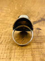 خاتم حجر تورمالين بارايبا من الفضة الإسترلينية 925 مصنوع يدوياً تركي - هدية مجوهرات أنيقة وبارزة