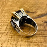 Exquisite Handmade Ottoman Style Ruby Ring - 925 Sterling Silver for Women