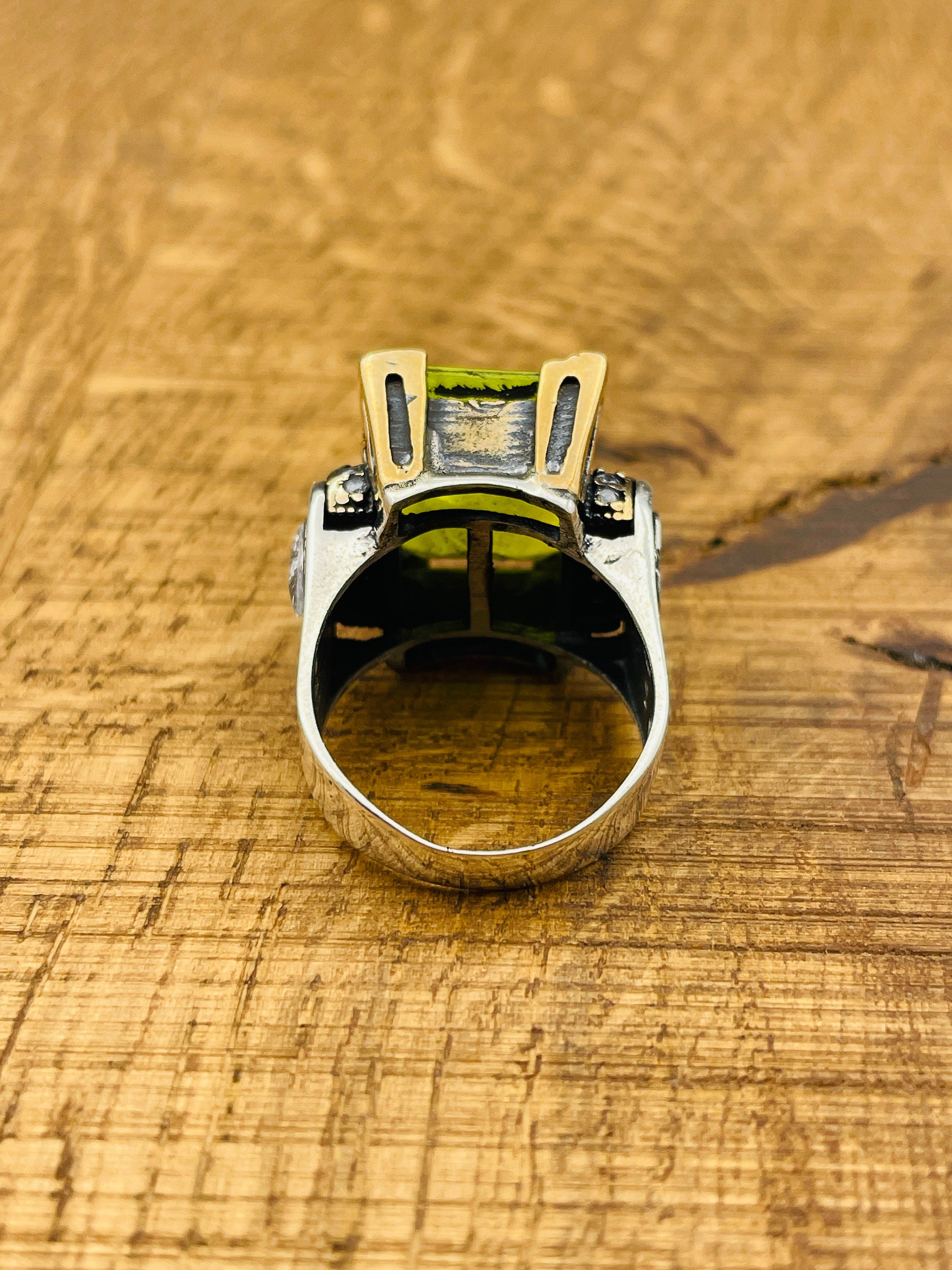 Exquisite Turkish Handmade Paraiba & 925 Sterling Silver Ottoman-Inspired Ladies Ring