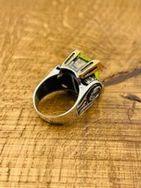 Exquisite Turkish Handmade Paraiba & 925 Sterling Silver Ottoman-Inspired Ladies Ring