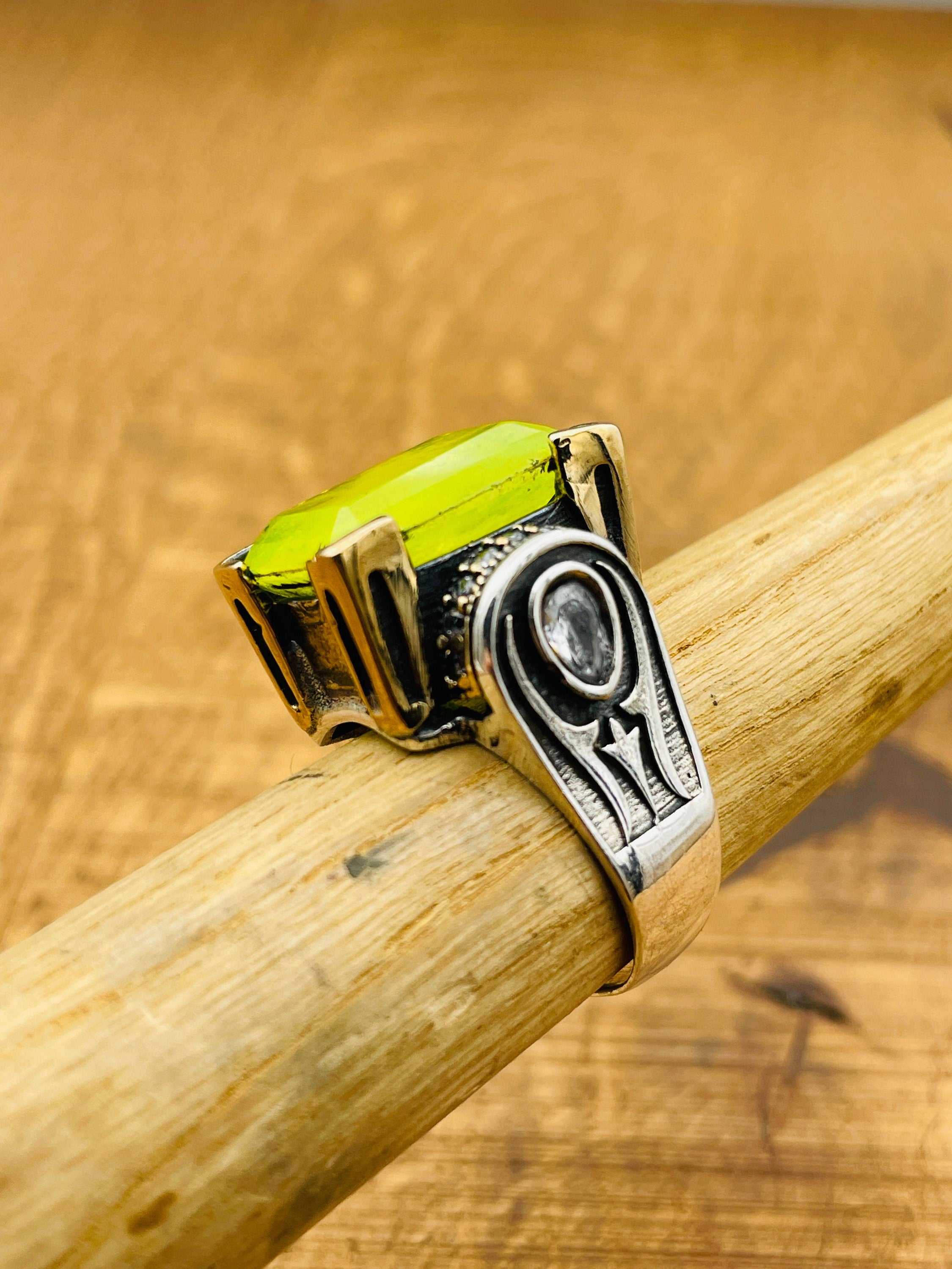 Exquisite Turkish Handmade Paraiba & 925 Sterling Silver Ottoman-Inspired Ladies Ring