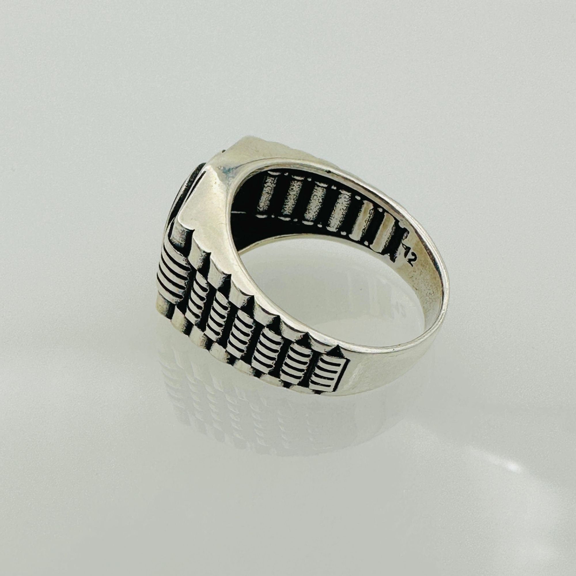 Black Onyx Stone Men's Ring