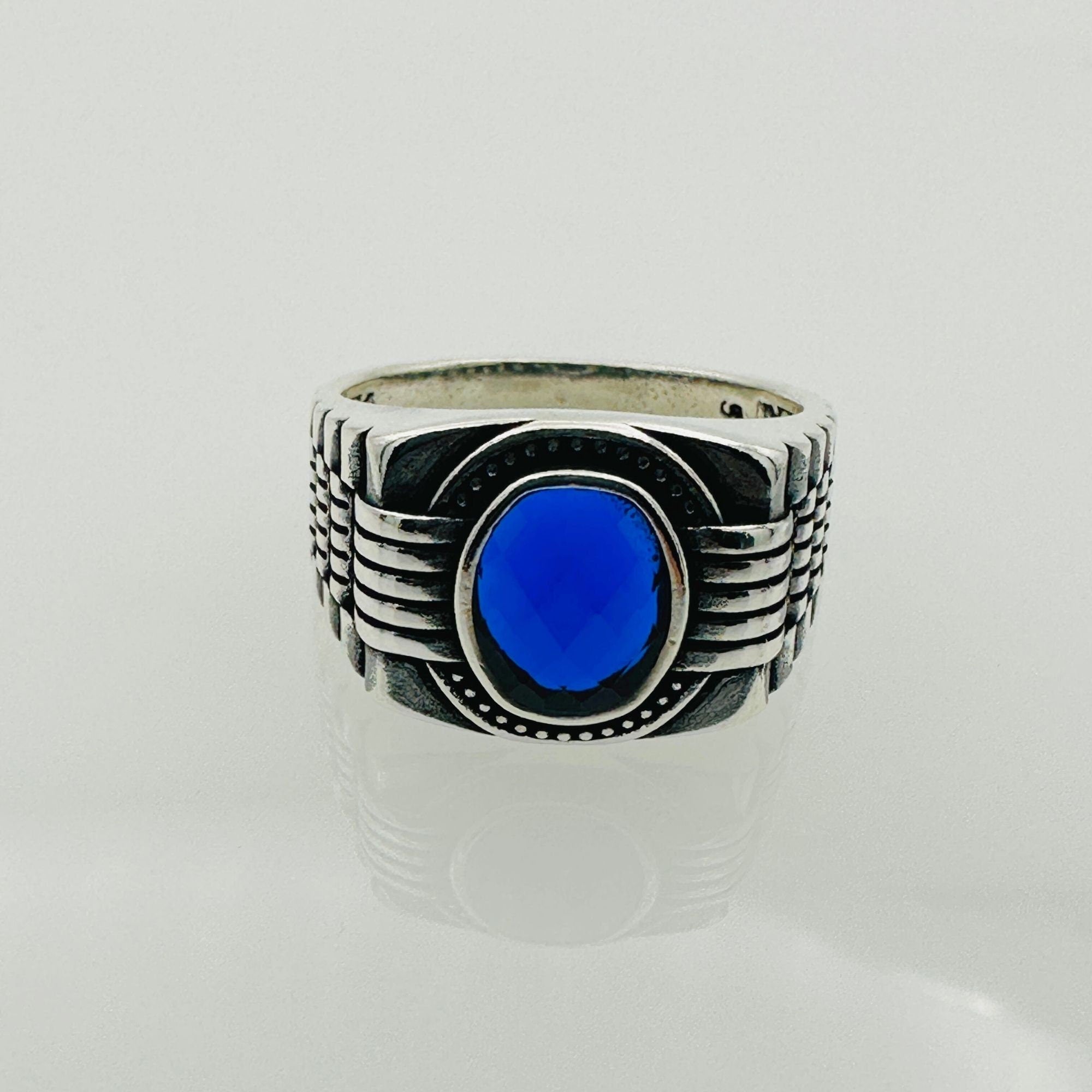 Men's Red Garnet Ring