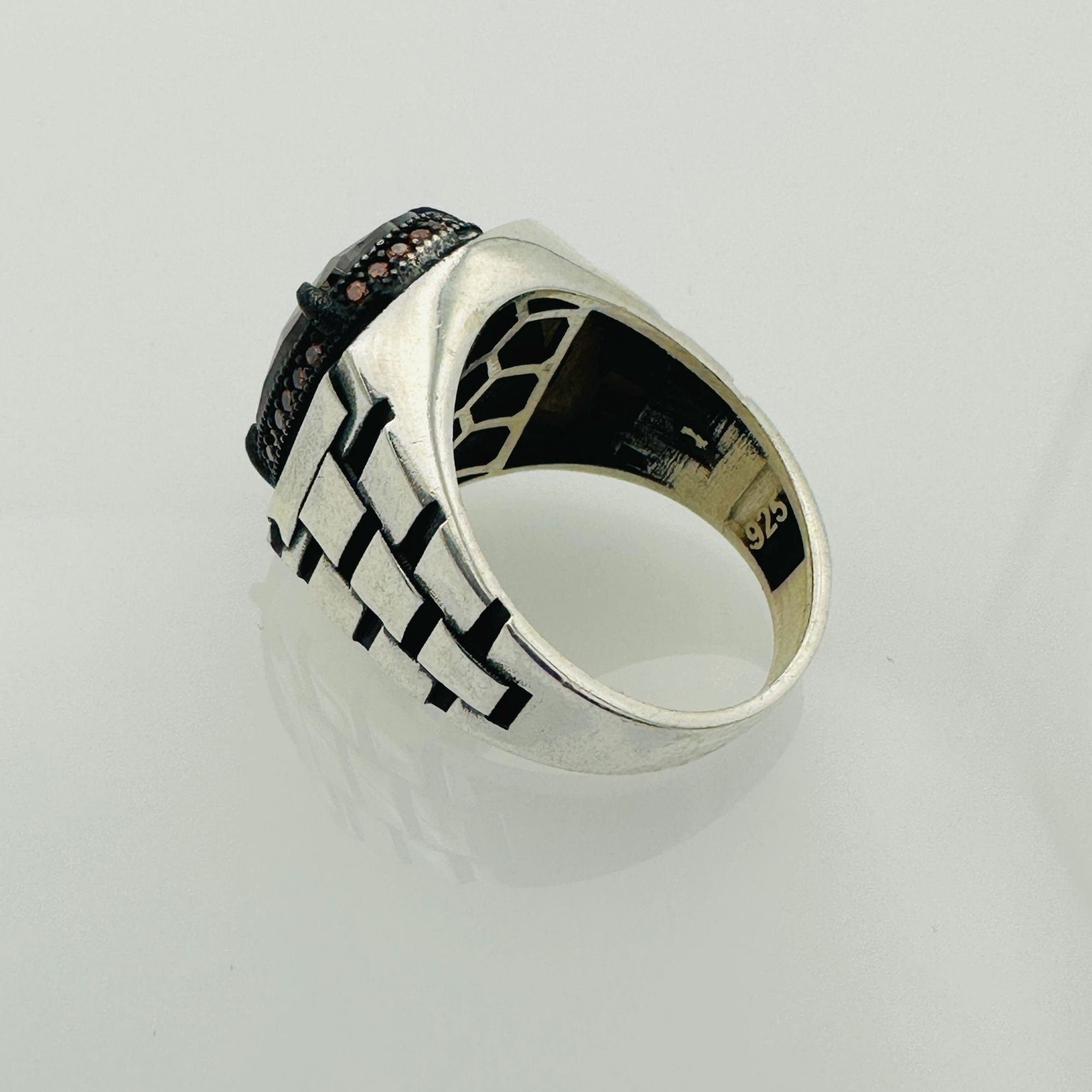 Men's Ruby Oval Ring