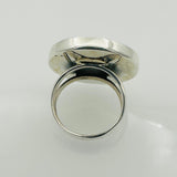 Unisex Flower Of Life Silver Ring