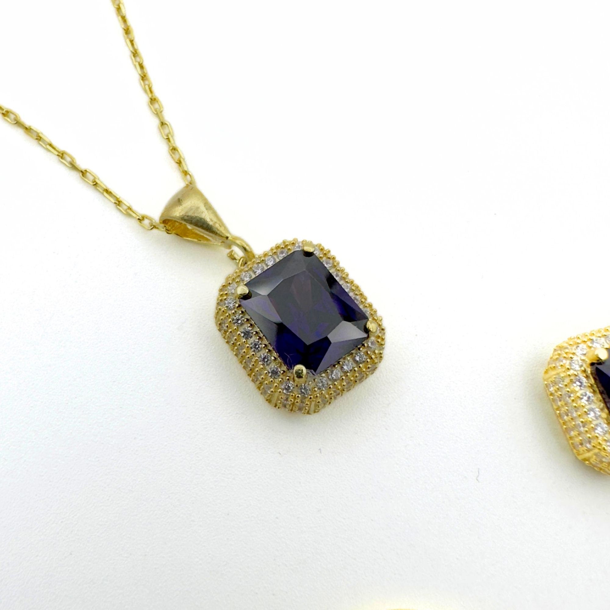 Turkish Handmade Amethyst 925 Sterling Silver Jewelry Set | Elegant Gift for Women & Mom