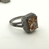 Exquisite Handmade Turkish Citrine & 925 Sterling Silver Jewelry Set for Women | Perfect Gift