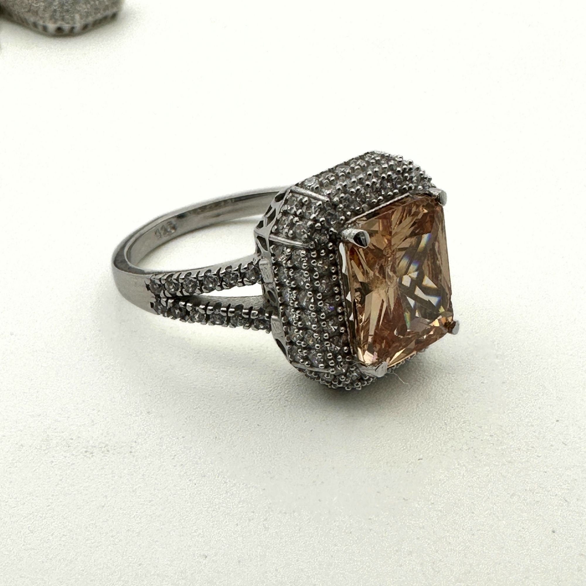 Exquisite Handmade Turkish Citrine & 925 Sterling Silver Jewelry Set for Women | Perfect Gift