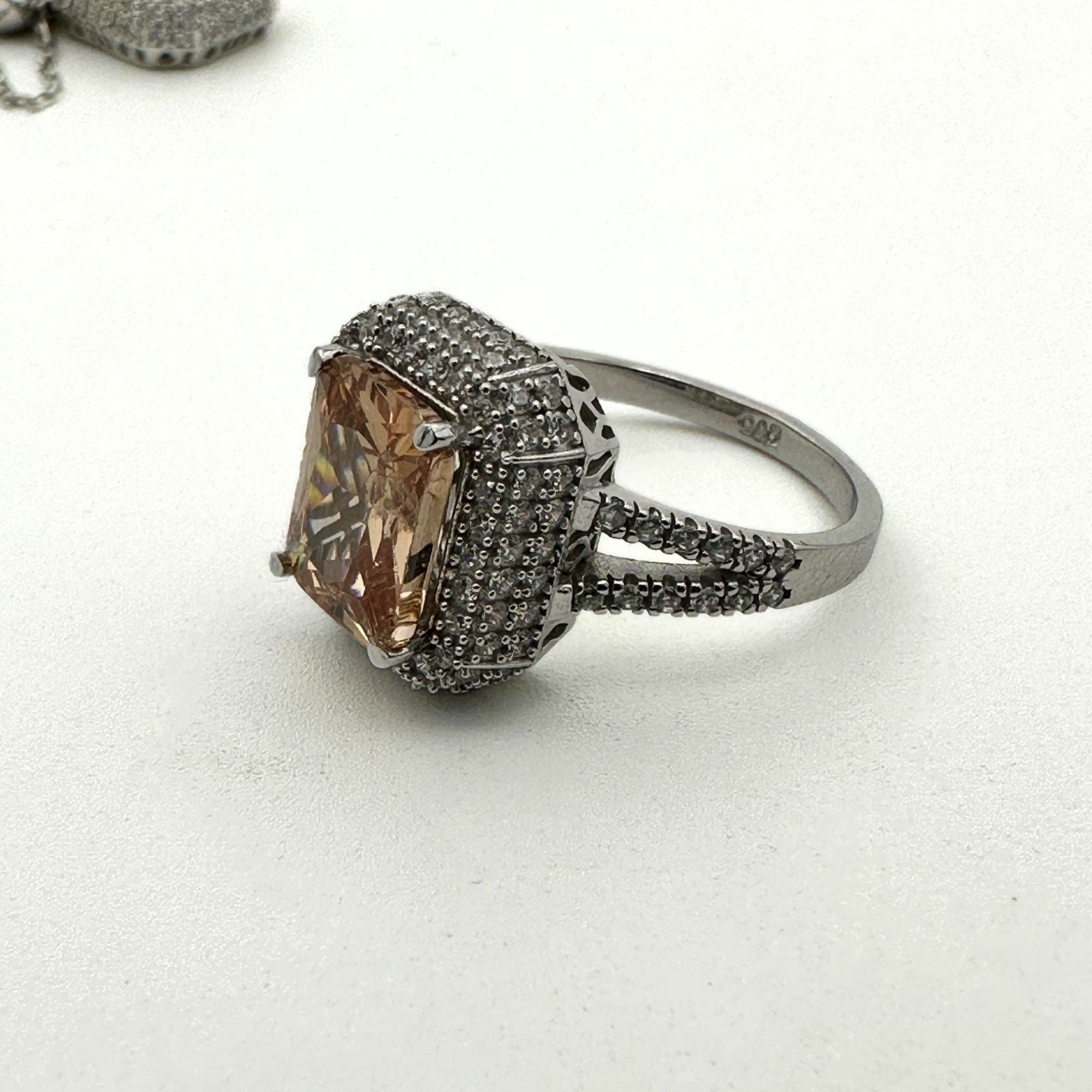 Exquisite Handmade Turkish Citrine & 925 Sterling Silver Jewelry Set for Women | Perfect Gift