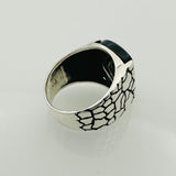 Men's Handmade Black Onyx Gemstone Ring