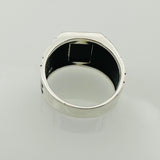 Men's Natural Black Onyx Gemstone Ring