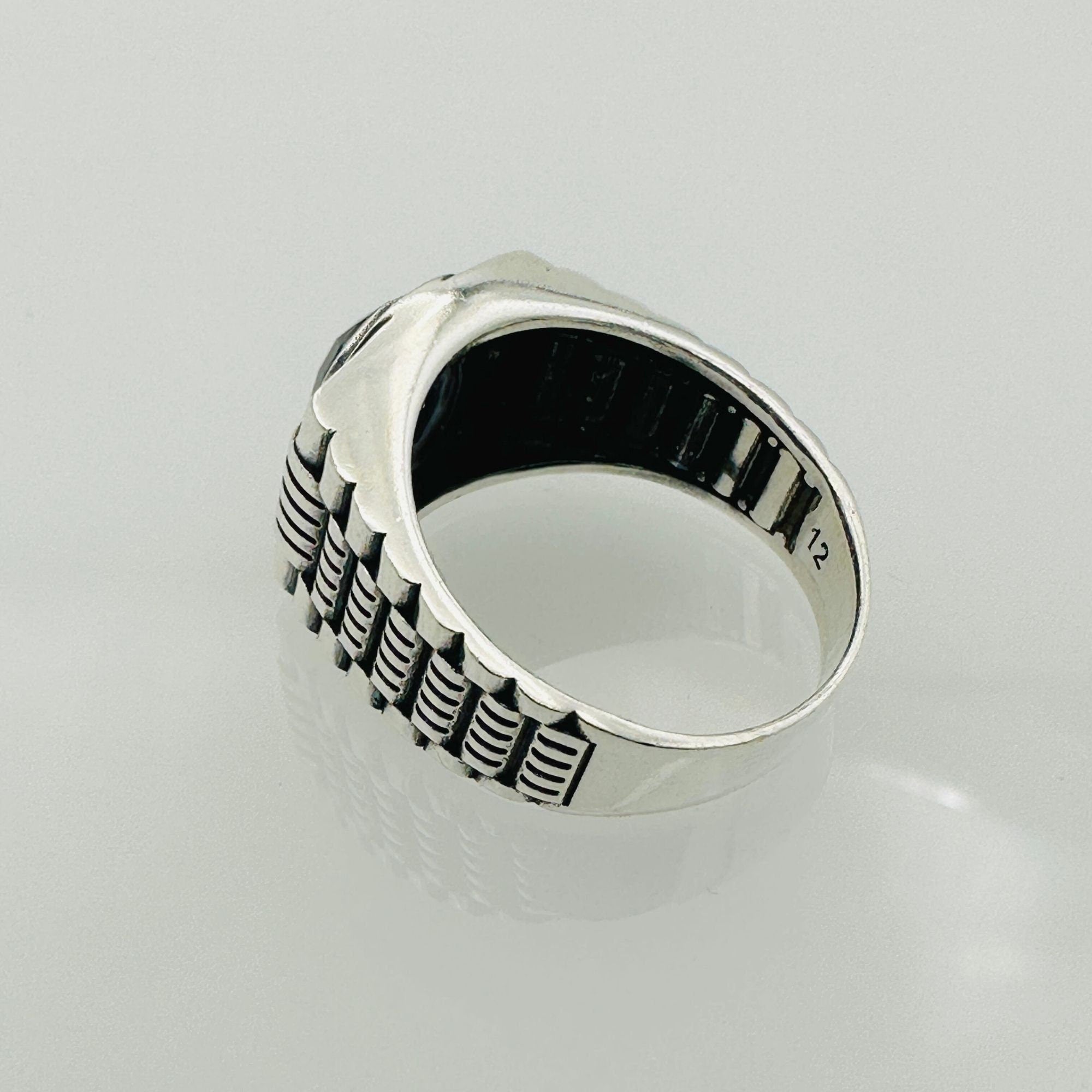Men's Black Zircon Stone Ring