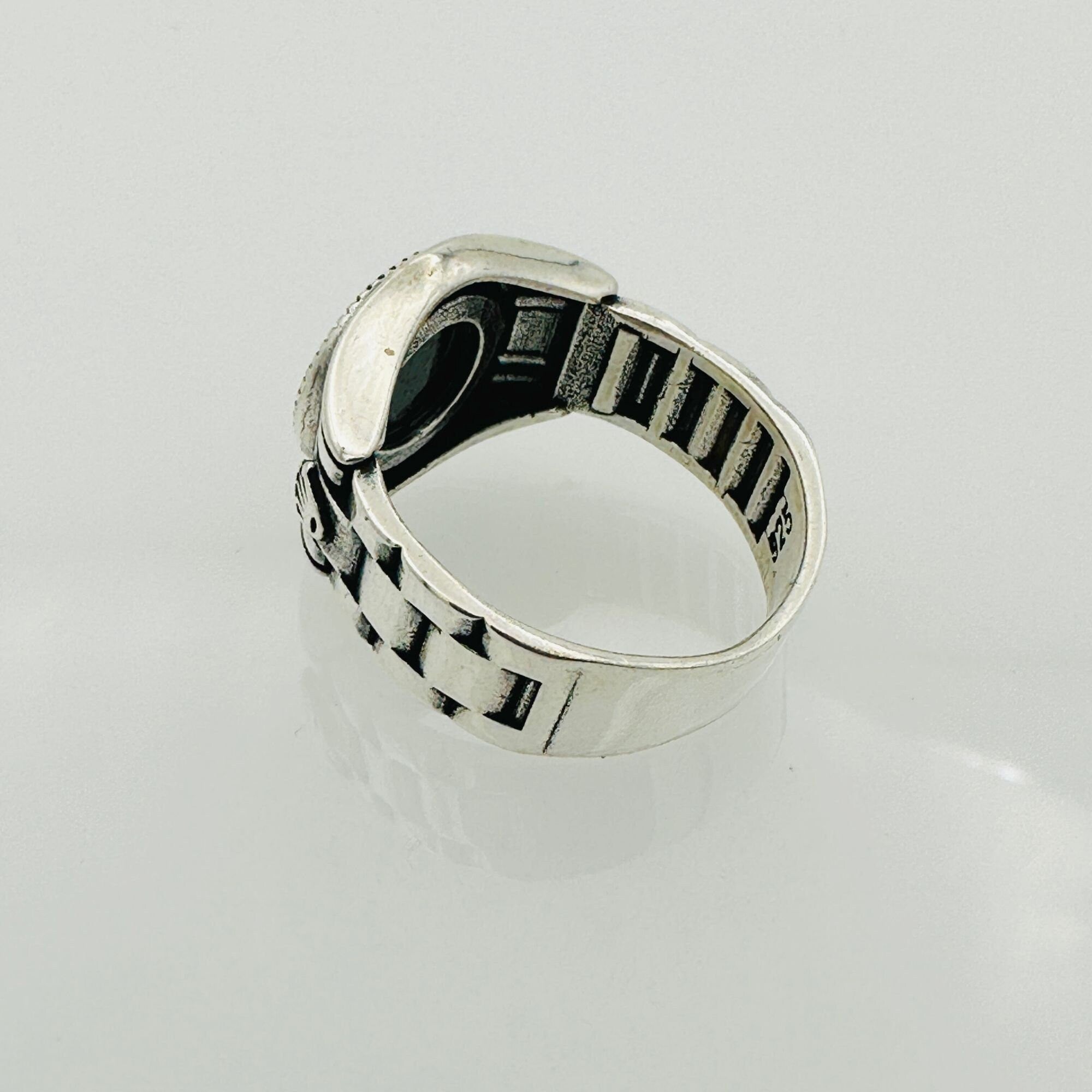 Red Agate Stone Men's Ring