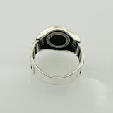 Red Agate Stone Men's Ring