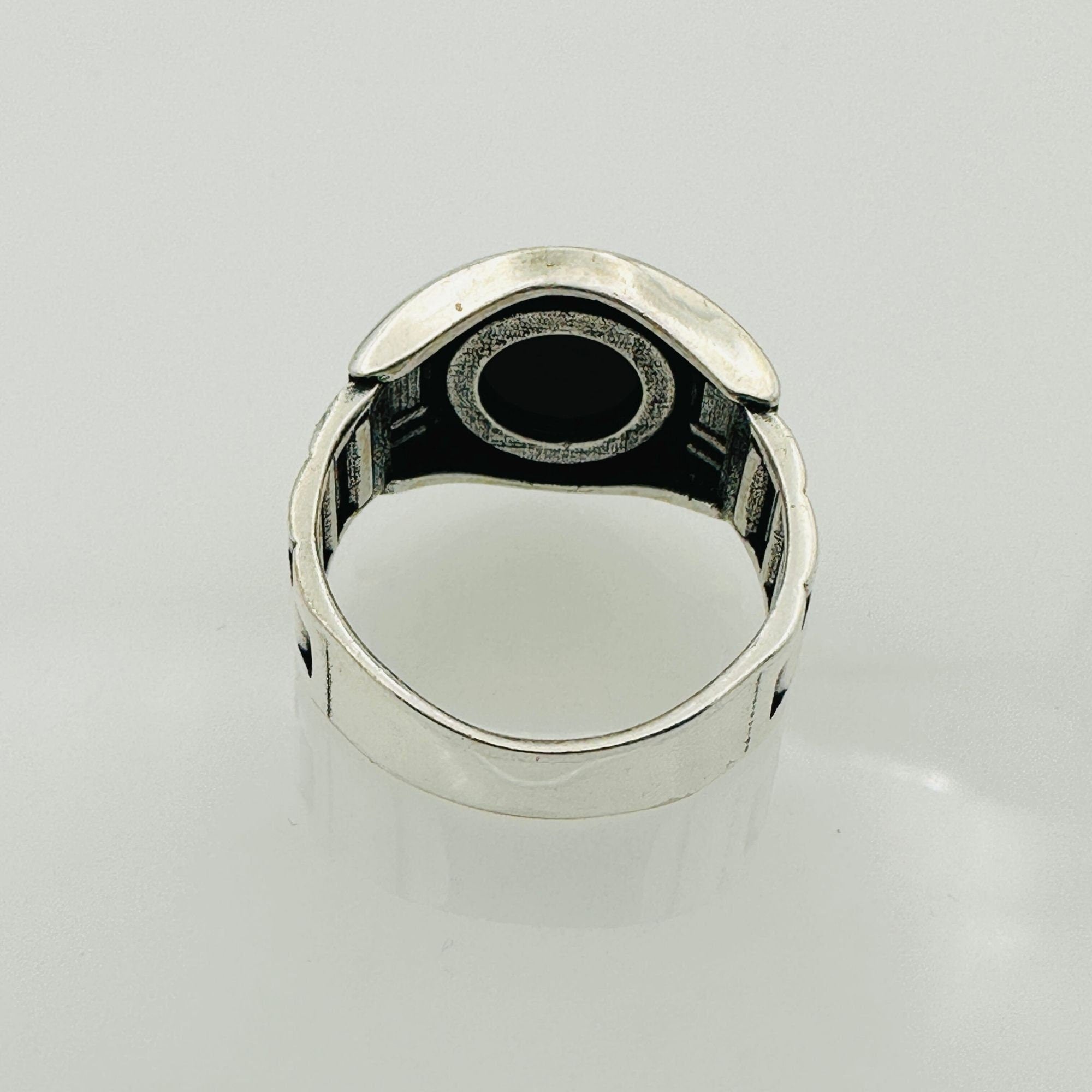 Red Agate Stone Men's Ring