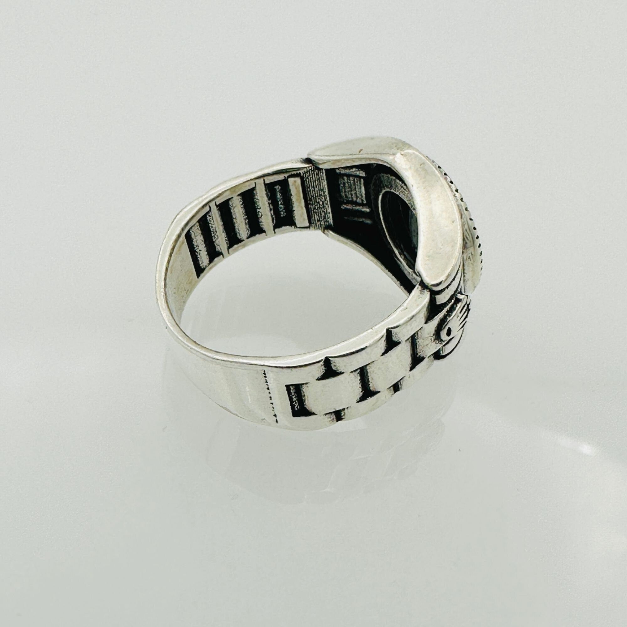 Red Agate Stone Men's Ring