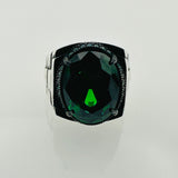Elegant Emerald Men's Ring