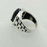 Elegant Emerald Men's Ring