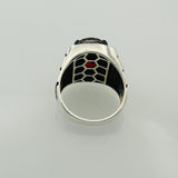 Men's Ruby Oval Ring