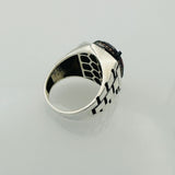 Men's Ruby Oval Ring