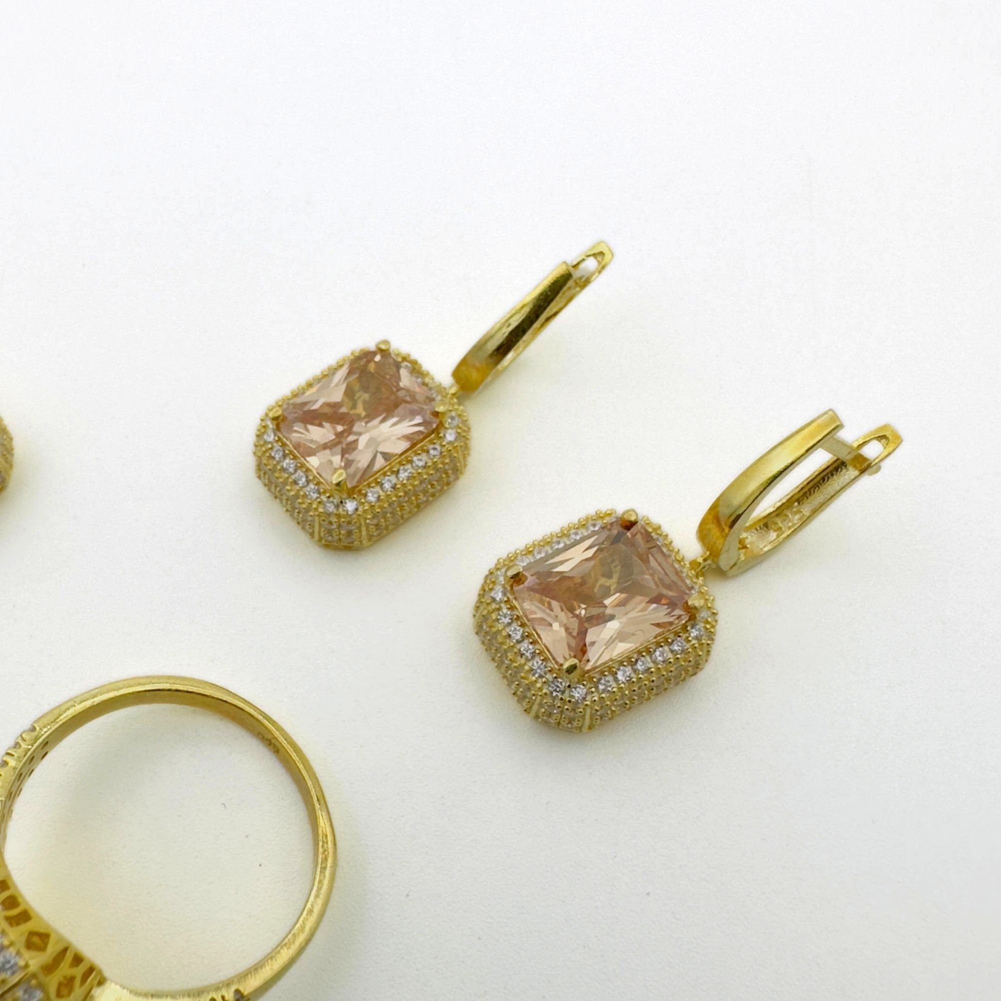 Sprankelende Citriensteen 925 Sterling Zilveren Sieradenset voor Vrouwen | Handgemaakt & Elegant Geschenk