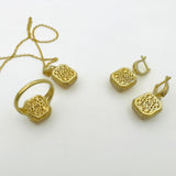 Sprankelende Citriensteen 925 Sterling Zilveren Sieradenset voor Vrouwen | Handgemaakt & Elegant Geschenk