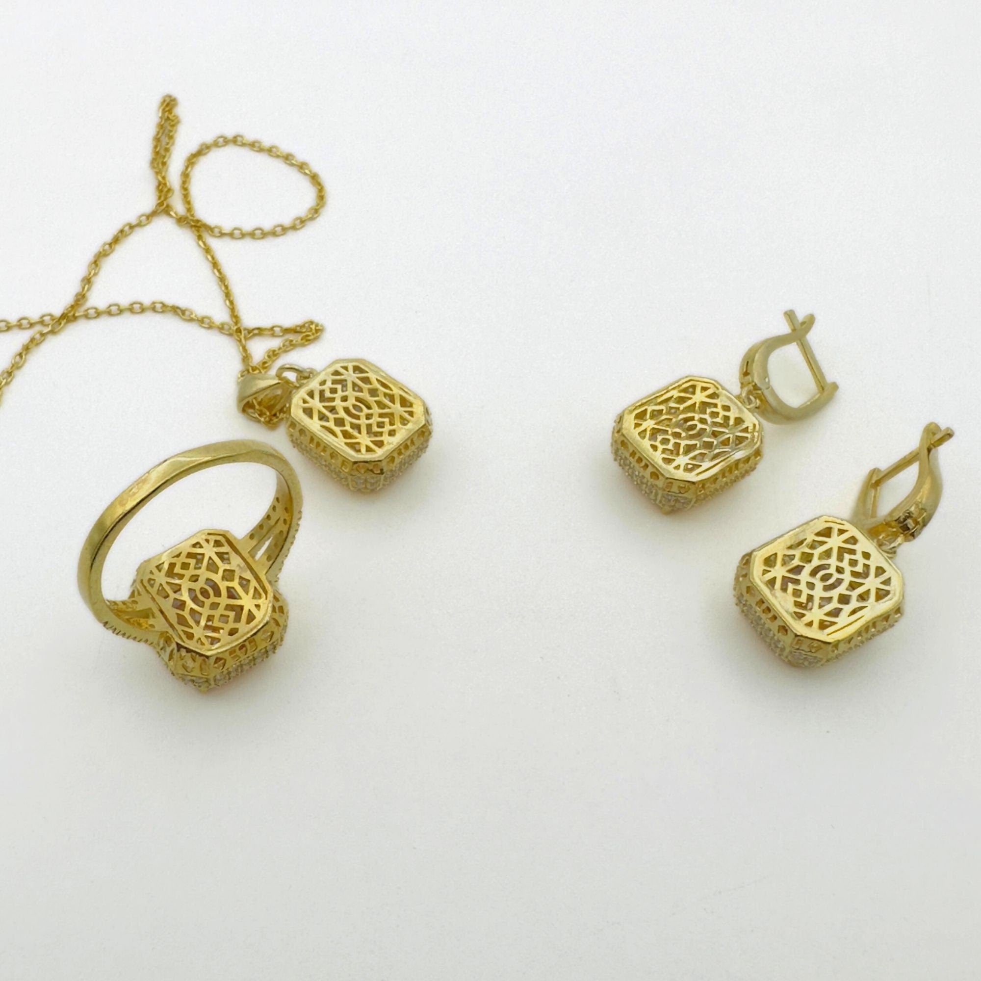 Sprankelende Citriensteen 925 Sterling Zilveren Sieradenset voor Vrouwen | Handgemaakt & Elegant Geschenk