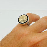 Unique Seal of Solomon Men's Silver Ring
