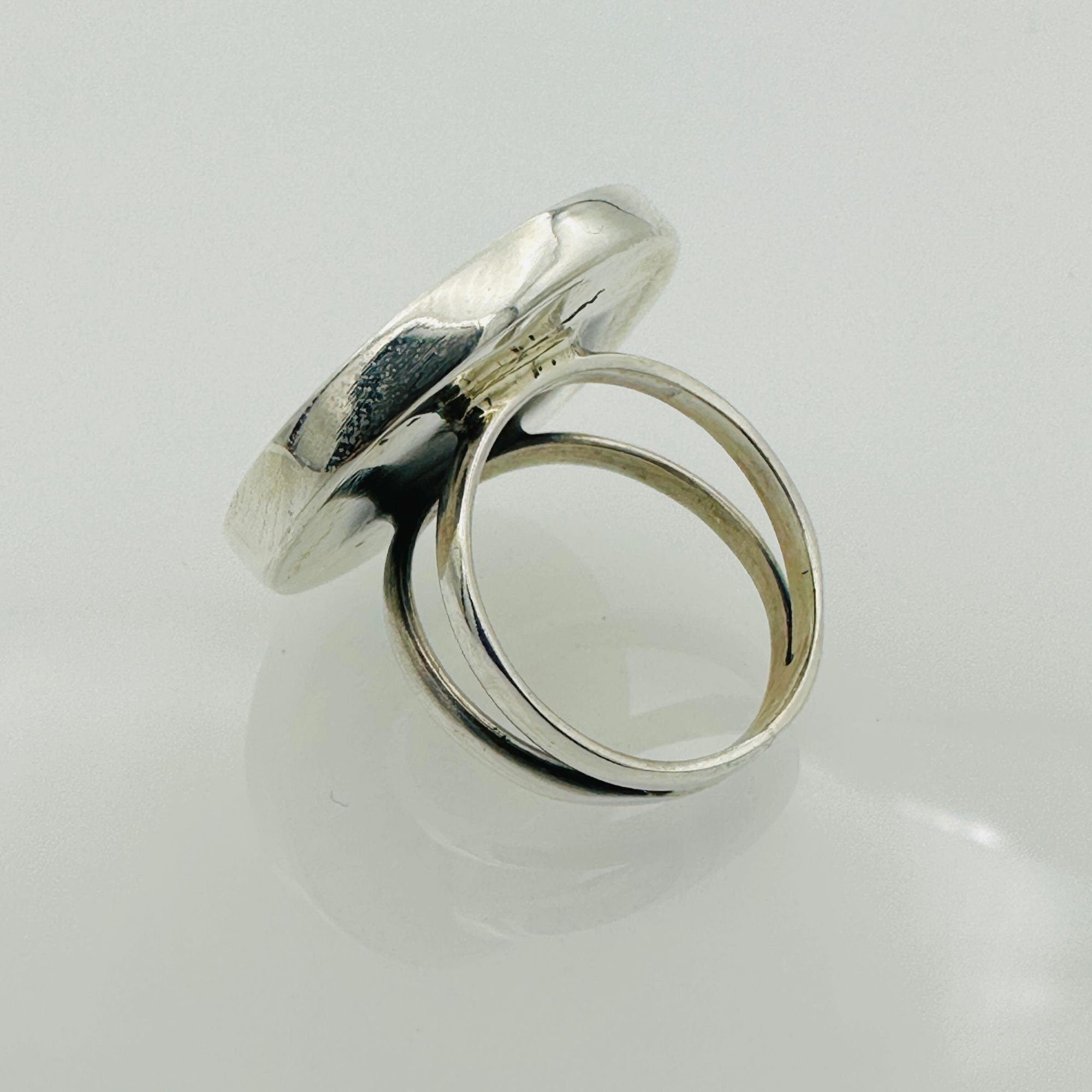 Unisex Flower Of Life Silver Ring