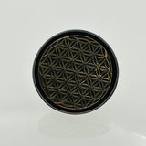 Unisex Flower Of Life Silver Ring