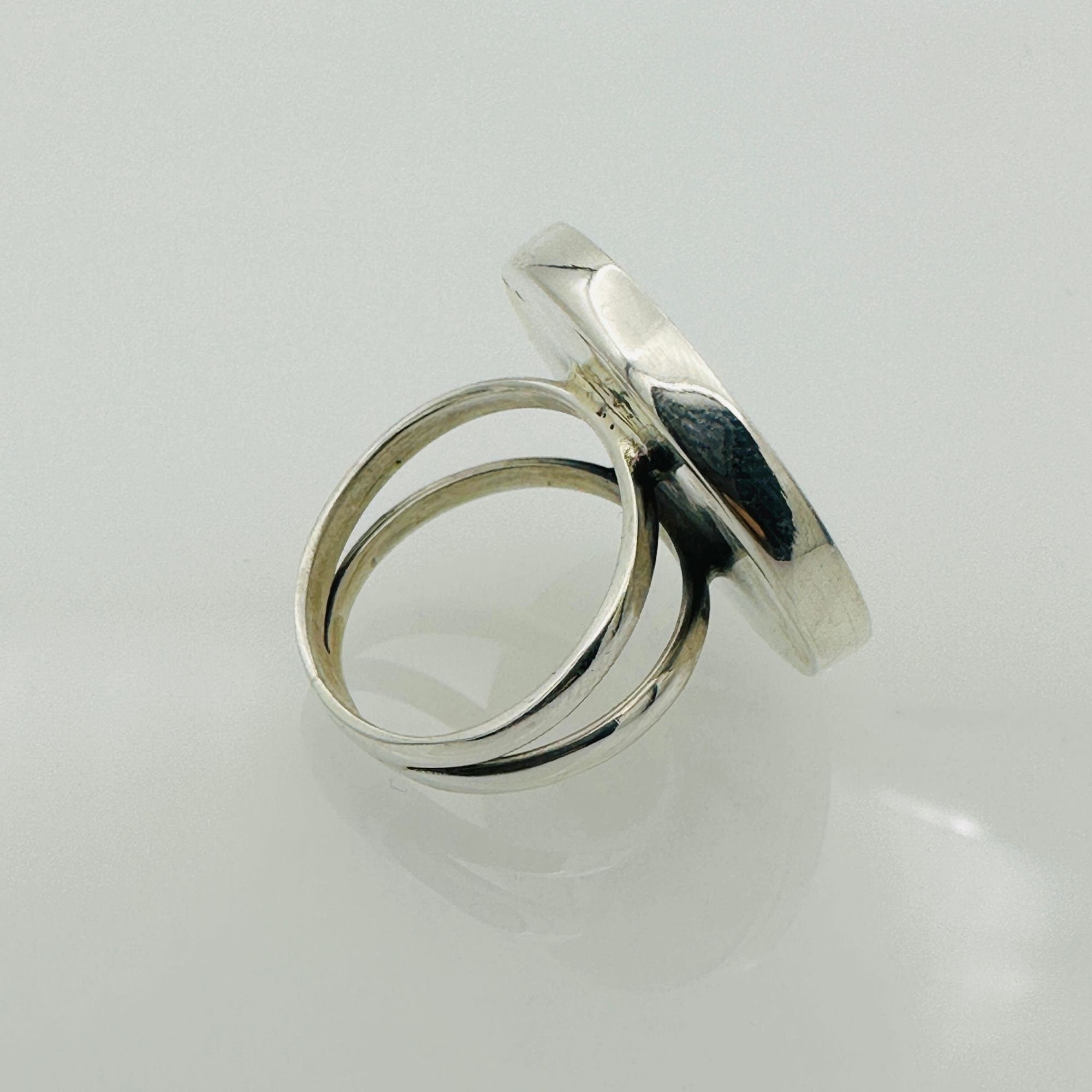 Unisex Flower Of Life Silver Ring