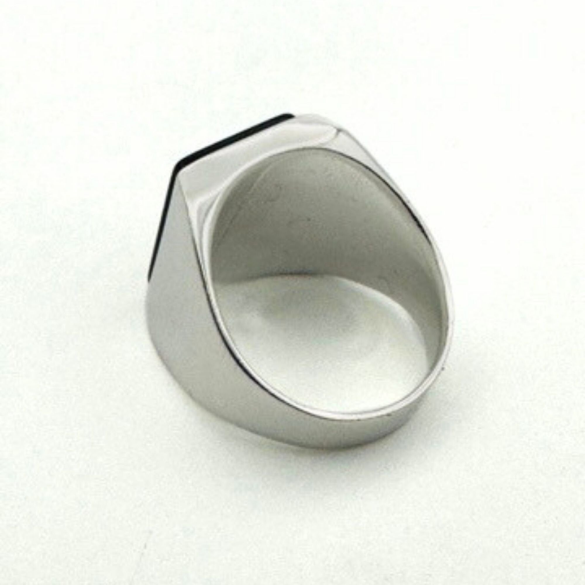 Men's Handmade 925 Sterling Silver Black Onyx Signet Ring - Striking & Elegant Gift
